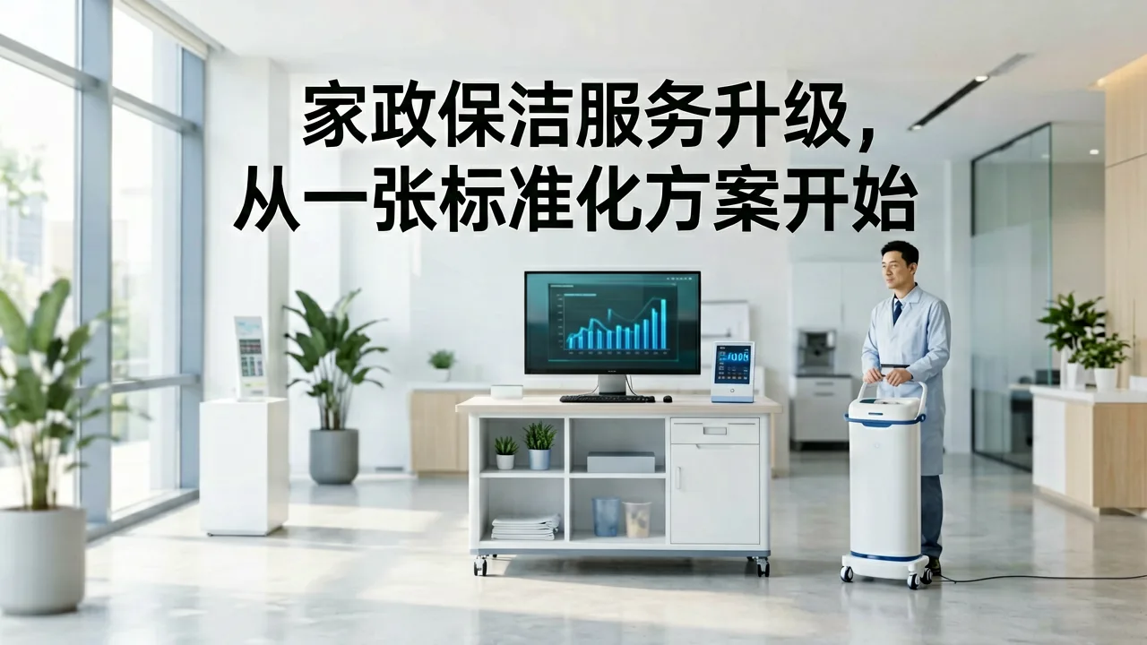 家政保洁服务升级，从一张标准化方案开始